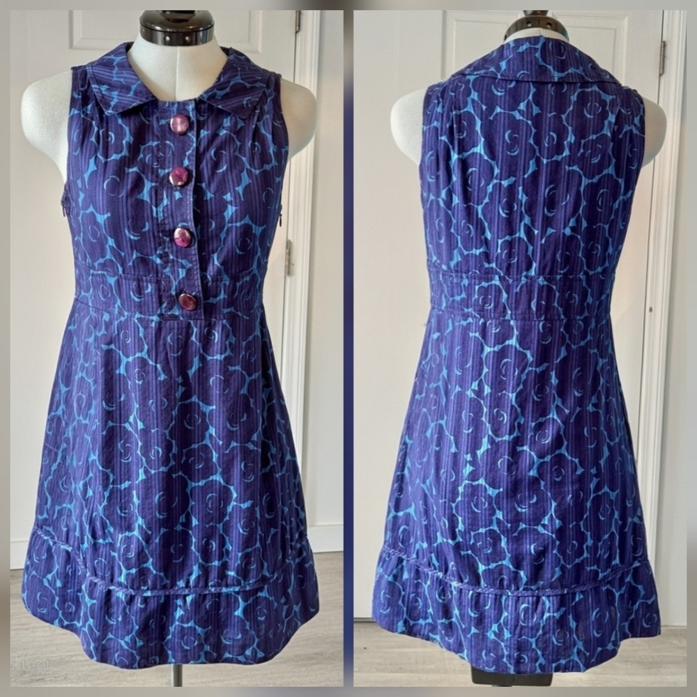 ❤️ MARC BY MARC JACOBS VINTAGE INSPIRED SLEEVELESS FIT & FLARE DRESS W/ POCKETS